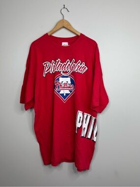 Vintage Philadelphia Phillies Graphic Tee 90s AOP XXL